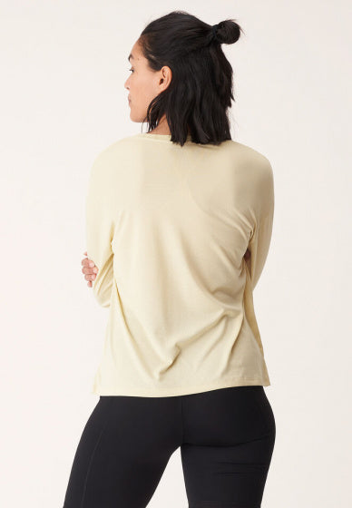 longsleeve Ivy Loose dames polyester geel maat M