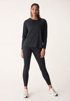 longsleeve Ivy Loose dames polyester zwart maat XS