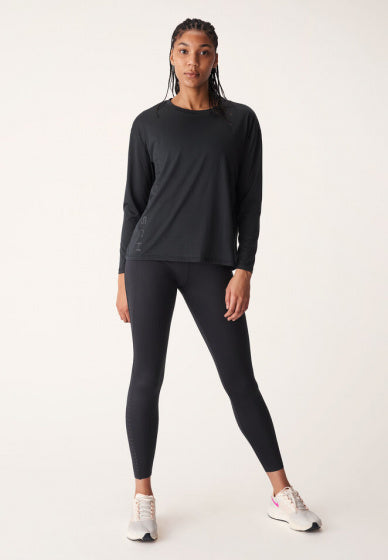 longsleeve Ivy Loose dames polyester zwart maat XS