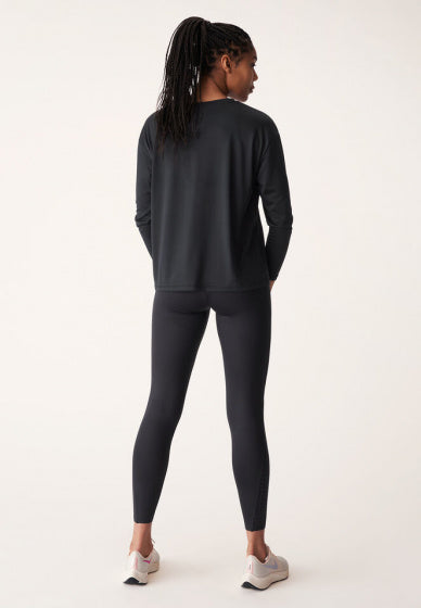 longsleeve Ivy Loose dames polyester zwart maat XS