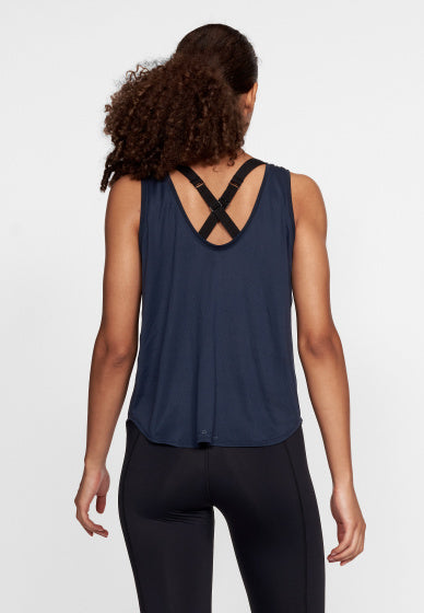 singlet Essens dames polyester donkerblauw maat XS