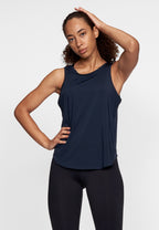 singlet Essens dames polyester donkerblauw maat XS