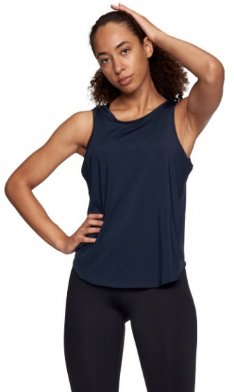singlet Essens dames polyester donkerblauw maat XS