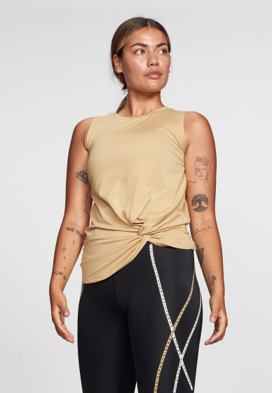 singlet Jolie Knot dames polyester beige maat XS