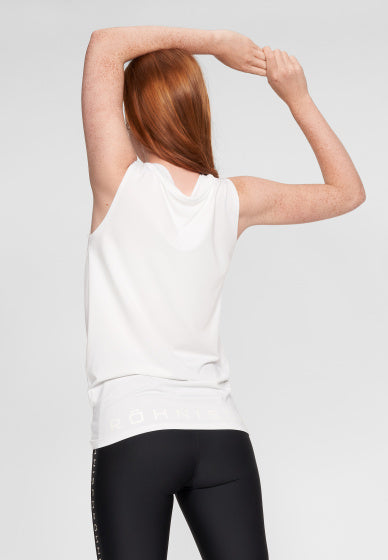 singlet Jolie Knot dames polyester wit maat 3XL
