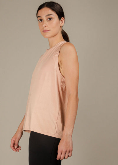 singlet Kay dames polyester zalmroze maat 3XL