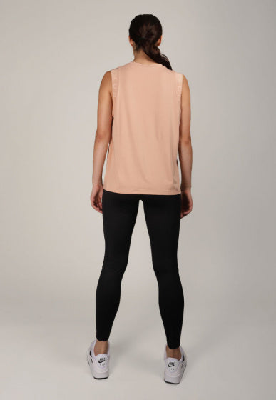 singlet Kay dames polyester zalmroze maat XS
