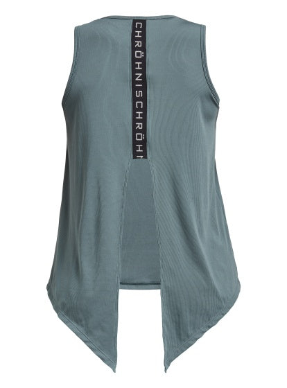singlet Logo Ribbed groen dames maat XS