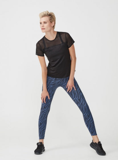 Smooth Sportlegging dames blauw maat XS