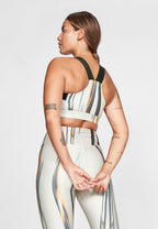 sport-beha Kay Printed dames polyester wit maat XS