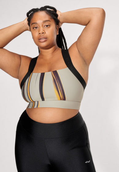 sport-beha Kay Printed dames polyester wit maat XS