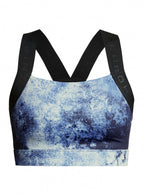 sport-beha Kay Printed polyester dames blauw mt S