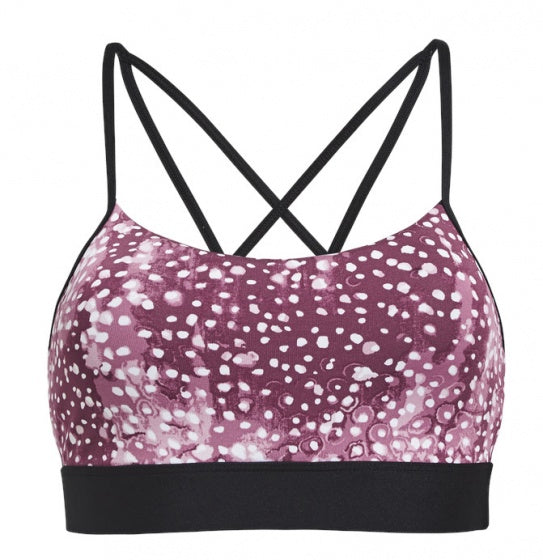 sporttop flattering dames roze gestippeld maat XL