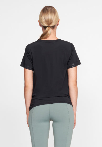 Röhnisch Sportshirt dames polyester/elastaan zwart maat XS