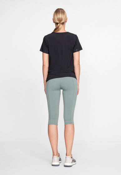 Röhnisch Sportshirt dames polyester/elastaan zwart maat XS