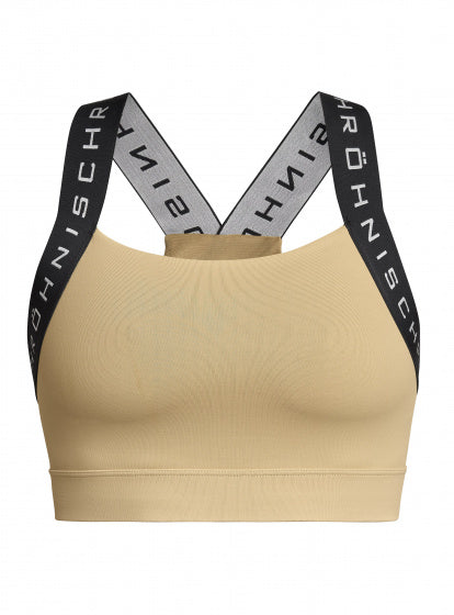 Röhnisch Sportbeha dames polyamide/elastaan geel/zwart maat XS