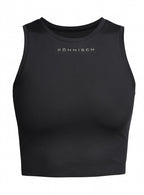 sporttop dames polyester/elastaan zwart/groen maat XL
