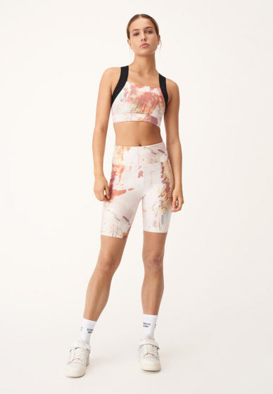 sportbeha Kay dames polyester wit/roze maat XS