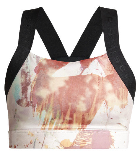 sportbeha Kay dames polyester wit/roze maat XS
