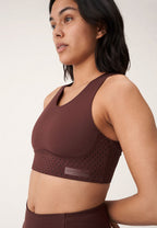 Röhnisch Sportbeha Laser Speed dames polyester bruin maat S