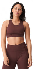sportbeha Laser Speed dames polyester bruin maat L