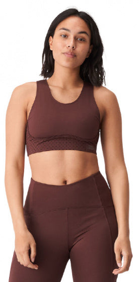 Röhnisch Sportbeha Laser Speed dames polyester bruin maat XS