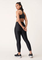 sportbeha Logo Print dames polyester zwart maat XS