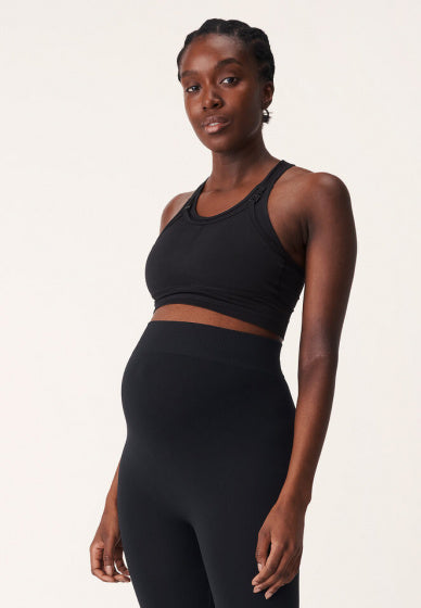 sportbeha Maternity Soft dames polyamide zwart mt M/L