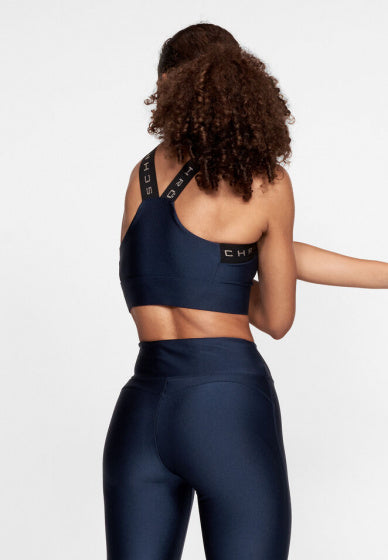 Röhnisch Sportbeha Shiny Kay dames polyamide donkerblauw mt XS