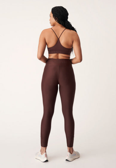 Röhnisch Sportlegging Asana dames polyester/elastaan bruin maat XS