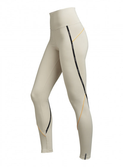 sportlegging dames polyester/elastaan beige maat XL
