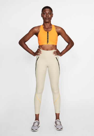 sportlegging dames polyester/elastaan beige maat M
