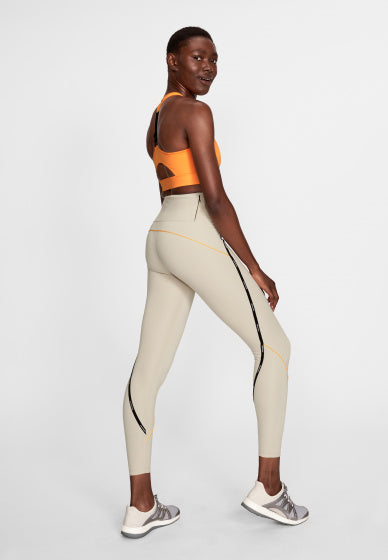 sportlegging dames polyester/elastaan beige maat XL