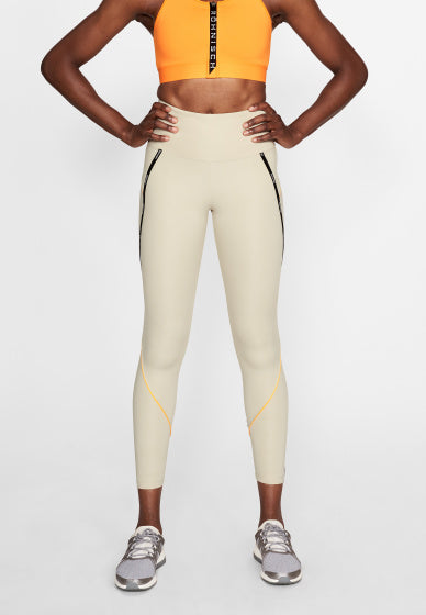 sportlegging dames polyester/elastaan beige maat M