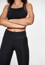sportlegging dames polyester/elastaan zwart maat XL