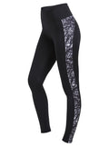 sportlegging Flattering Block dames Sketch zwart/grijs maat XS