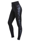 Röhnisch Sportlegging Flattering Block dames Sketch zwart/groen maat XS