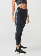 Röhnisch Sportlegging Flattering Block dames Sketch zwart/groen maat XS