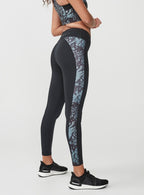 Röhnisch Sportlegging Flattering Block dames Sketch zwart/groen maat XS