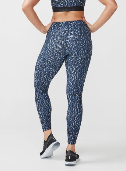 Röhnisch Sportlegging Flattering Printed dames blauw maat XS