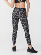 sportlegging Flattering Printed dames grijs/zwart mt XS