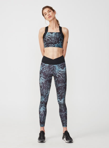 Röhnisch Sportlegging Flattering Wrap dames Sketch blauw mt XS
