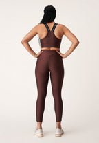 sportlegging Kay dames polyester/elastaan bruin maat S