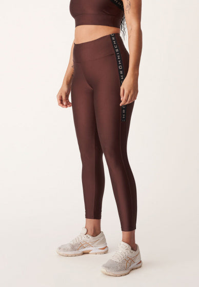 sportlegging Kay dames polyester/elastaan bruin maat XS