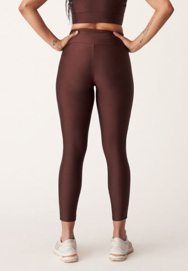 sportlegging Kay dames polyester/elastaan bruin maat XS