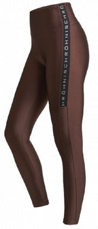 sportlegging Kay dames polyester/elastaan bruin maat S