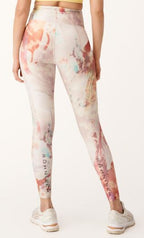 sportlegging Keira dames polyester wit/roze maat XS
