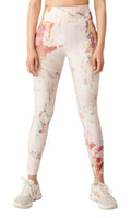 sportlegging Keira dames polyester wit/roze maat XS