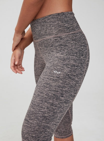 Röhnisch Sportlegging Lasting Capri dames grijs/roze maat XS