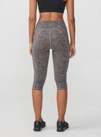 Röhnisch Sportlegging Lasting Capri dames grijs/roze maat XS